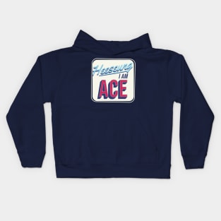 Enhypen Heeseung Ace engene typography | Morcaworks Kids Hoodie